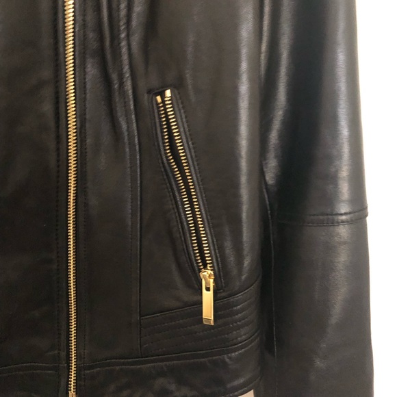Bernardo Black Buttery Soft Leather Moro Jacket - Picture 3 of 8
